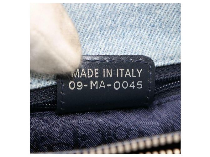 Dior Shopper Cannage trapuntata in denim azzurro - view 2