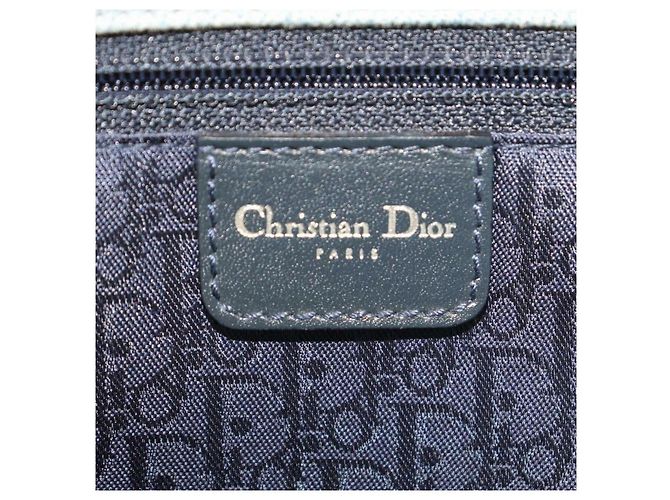 Dior Shopper Cannage trapuntata in denim azzurro - view 4