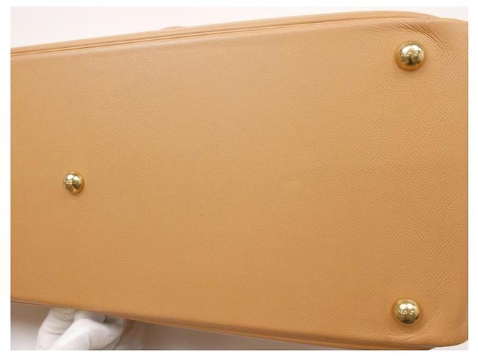 Duffle Borsa da viaggio Hermès Gold Samplon Travel Boston Marrone - vista 10