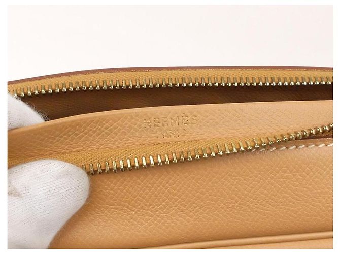 Duffle Borsa da viaggio Hermès Gold Samplon Travel Boston Marrone - vista 7
