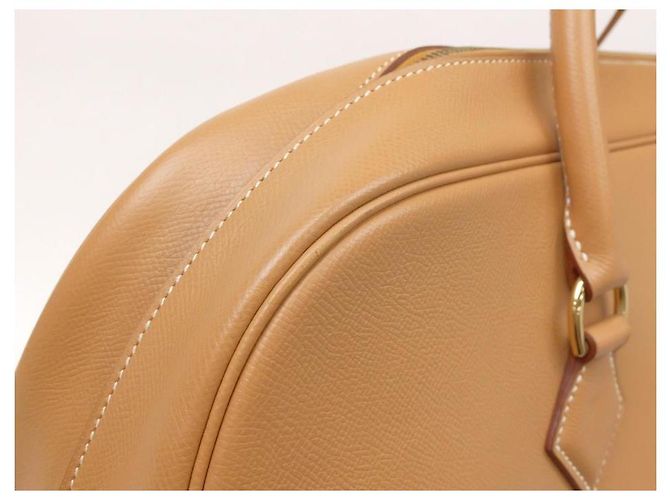 Duffle Borsa da viaggio Hermès Gold Samplon Travel Boston Marrone - vista 8