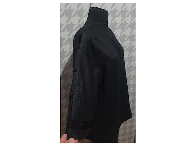 Camicia in lino nera Jaeger Nero - vista 2