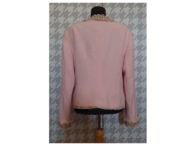Blazer Escada Rosa in Lana e Coniglio - vista 2