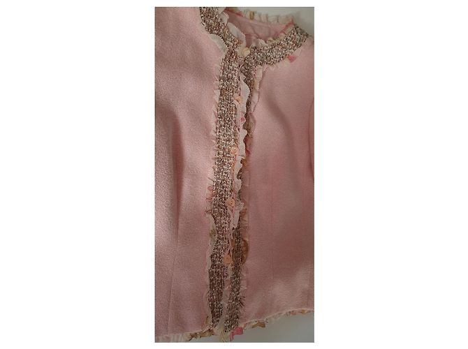 Blazer Escada Rosa in Lana e Coniglio - vista 4