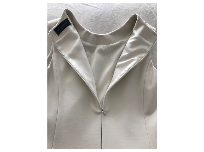 Vestido blanco sin mangas de viscosa Piazza Sempione - vista 3
