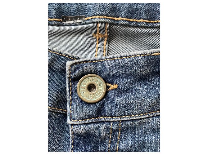Autre Marque PIANURA STUDIO JEANS Jeans mit Eidechsen-Ausschnitten Pianustudio Blau - Ansicht 5