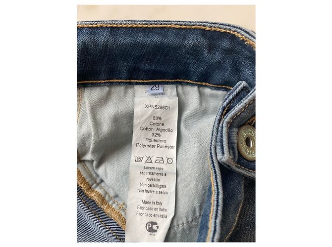Autre Marque PIANURA STUDIO JEANS Jeans mit Eidechsen-Ausschnitten Pianustudio Blau - Ansicht 6