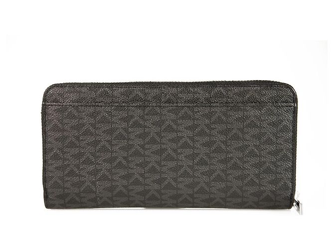 Michael Kors - Cartera para smartphone Cooper Black Logo Canvas Zip Around , NUEVO Negro - vista 2