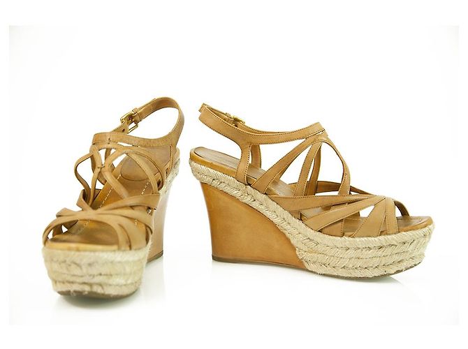 Sandales Compensées Femmes - Espadrilles à Talon - Plateforme En Paille - Design Fermé Devant