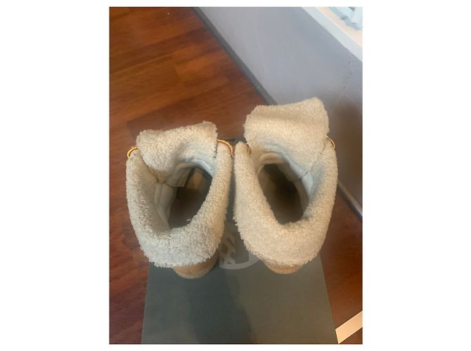 Botas de cuña Timberland piel beige - vista 4