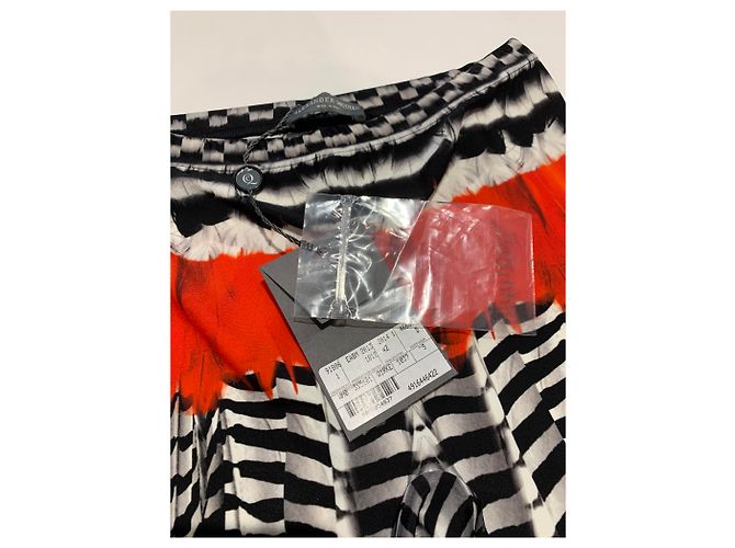 Leggings deportivos Alexander McQueen Negro Blanco Rojo Roja - vista 5