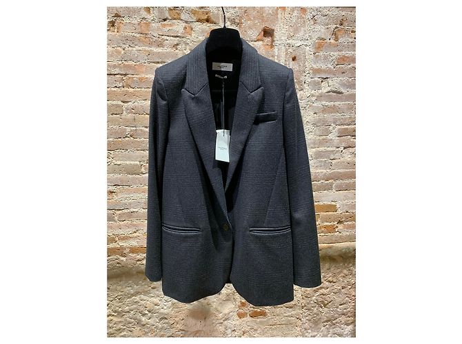 Blazer Isabel Marant Etoile de lana gris oscuro Gris antracita - vista 3