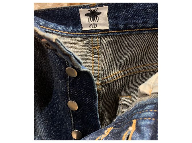 Autre Marque Jeans Slim Fit Azul Oscuro de Algodón - vista 3