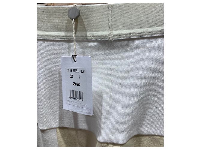 Leggings Céline Blanco Crema Algodón Poliamida 38 - vista 3