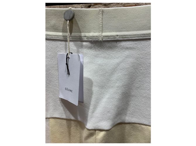 Leggings Céline Blanco Crema Algodón Poliamida 38 - vista 4