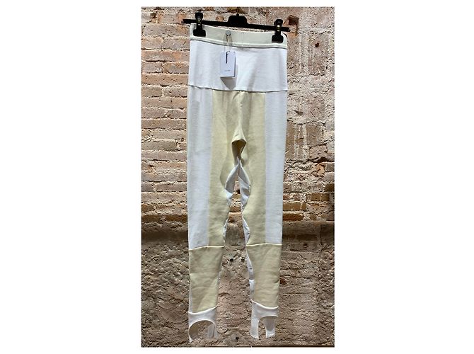 Leggings Céline Blanco Crema Algodón Poliamida 38 - vista 6