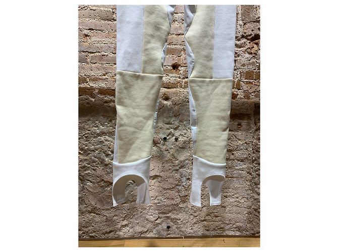 Leggings Céline Blanco Crema Algodón Poliamida 38 - vista 7