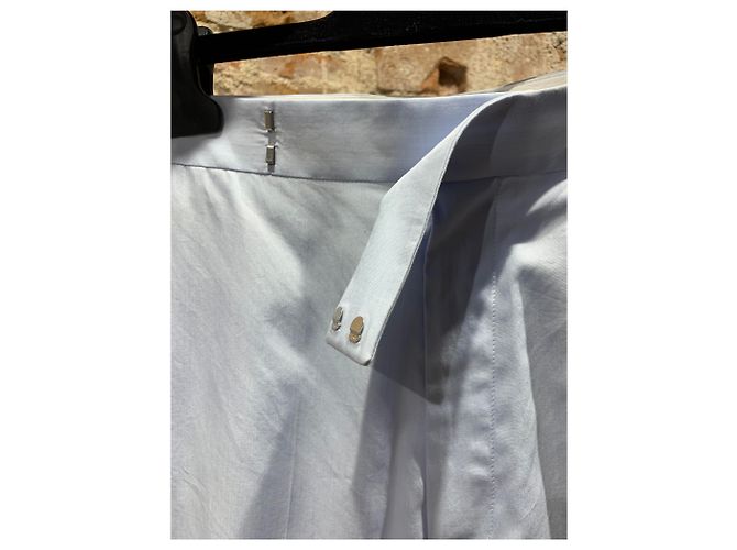 Pantalones Céline de algodón azul claro - vista 3
