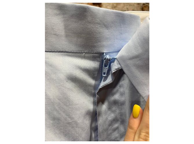 Pantalones Céline de algodón azul claro - vista 4