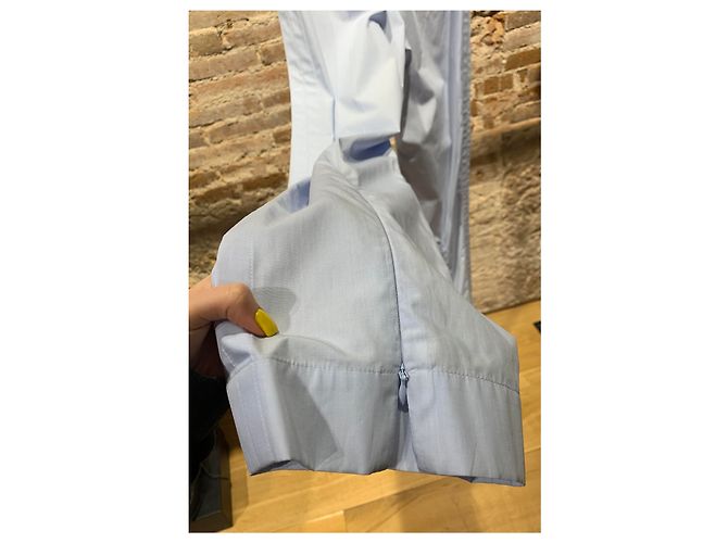 Pantalones Céline de algodón azul claro - vista 6
