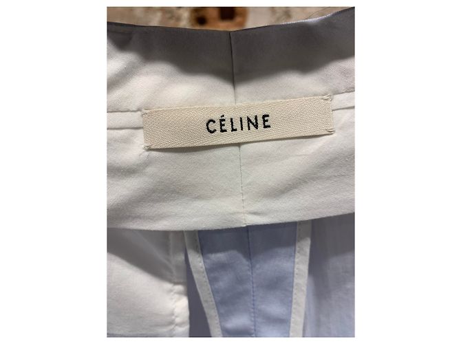 Pantalones Céline de algodón azul claro - vista 7