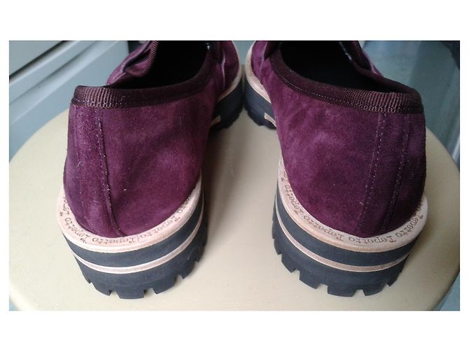 Mocassins Repetto de couro Prune Ameixa - vista 6