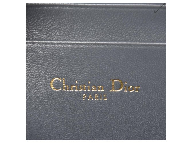 Cannage Borsa Camera Dior Blu in Pelle - vista 4