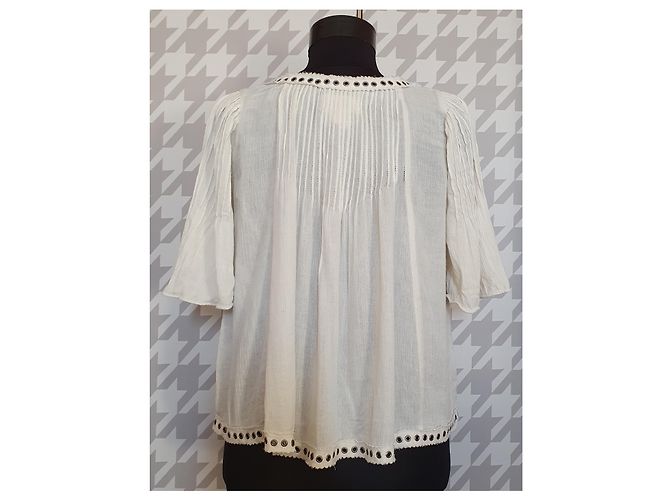 Camicetta Ralph Lauren Denim & Supply Bianca Cotone Viscosa Bianco - vista 3