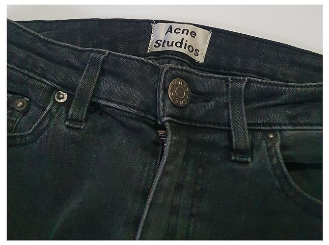 Acne Skin 5 Jeans Skinny Negros - vista 3