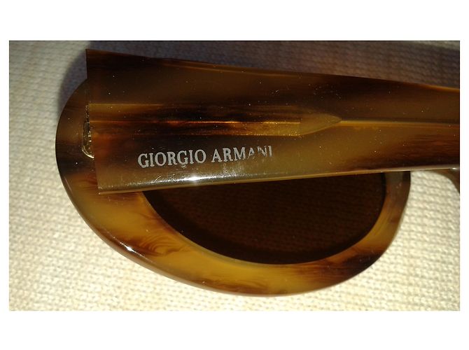 Autre Marque Occhiali da sole Giorgio Armani Ambra Marmorizzata Caramello - vista 2