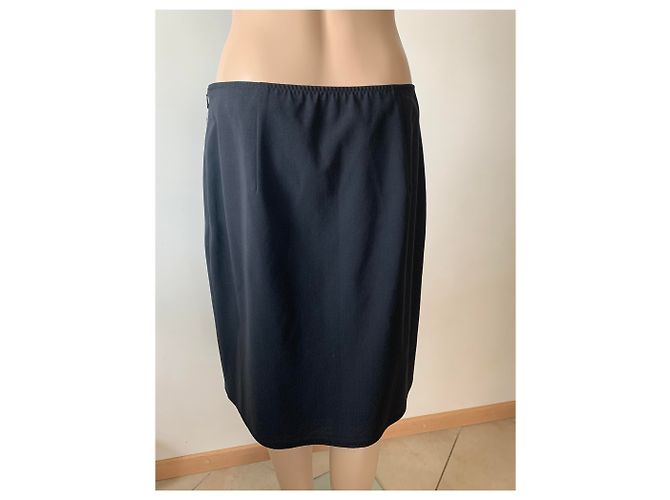 Falda midi negra Marc Cain Negro - vista 3