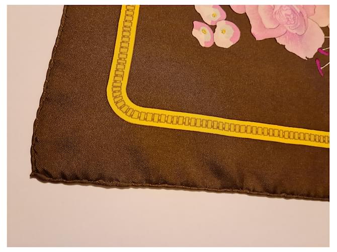 Hermès Hermes Fleurs et Rosinen Pink Weiß Lila Gelb - Ansicht 13