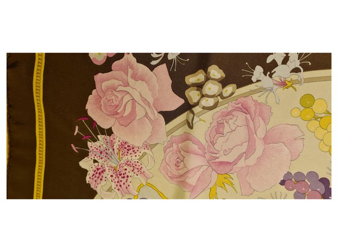 Hermès Hermes Fleurs et Rosinen Pink Weiß Lila Gelb - Ansicht 16