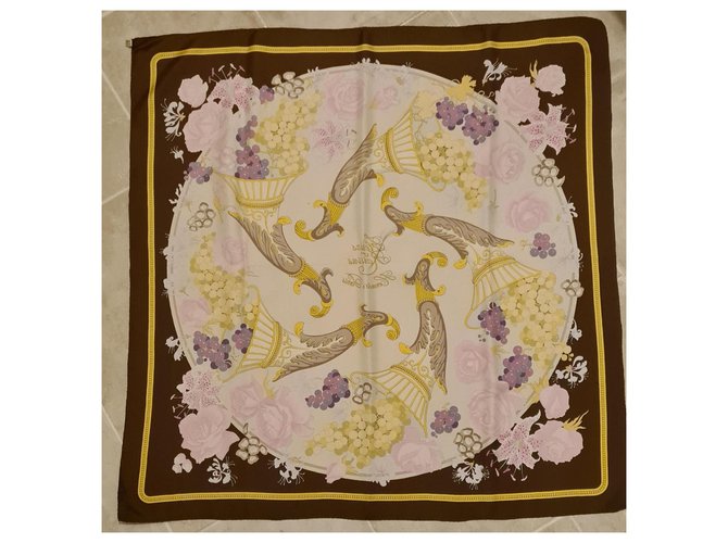 Hermès Hermes Fleurs et Rosinen Pink Weiß Lila Gelb - Ansicht 5