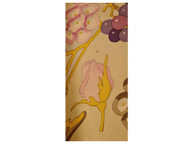 Hermès Hermes Fleurs et Rosinen Pink Weiß Lila Gelb - Ansicht 7