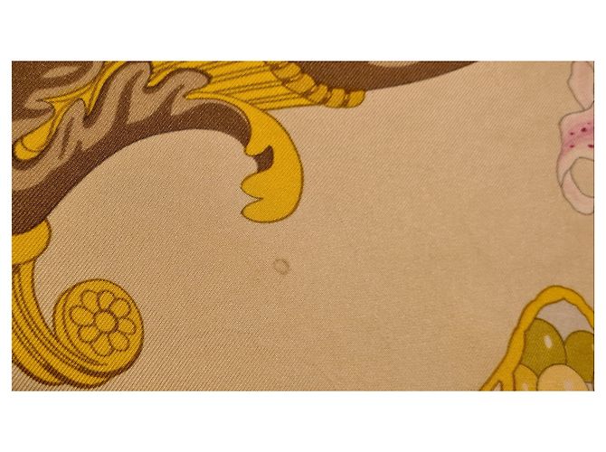 Hermès Hermes Fleurs et Rosinen Pink Weiß Lila Gelb - Ansicht 8
