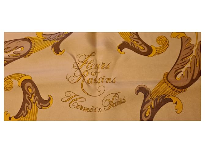 Hermès Hermes Fleurs et Rosinen Pink Weiß Lila Gelb - Ansicht 9