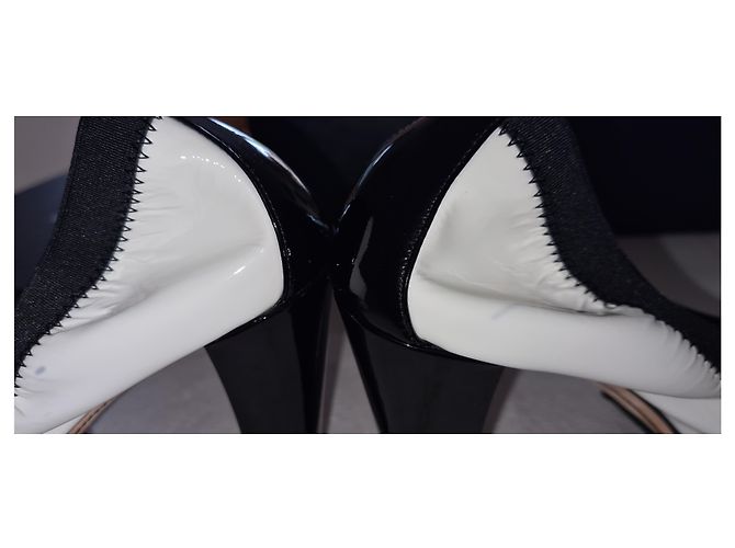 Chanel Pompe dello spirito Nero Bianco - vista 4