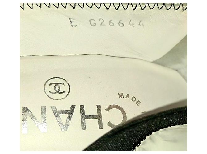 Chanel Pompe dello spirito Nero Bianco - vista 8
