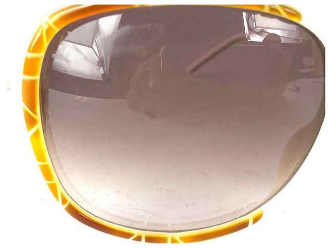 Dior "ita1 Gafas de sol Cannage Rim Blanco Marrón " - vista 11