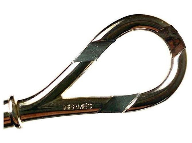 "Girocollo o braccialetto Hermès Infinity Loop con gancio in argento" Marrone - vista 11
