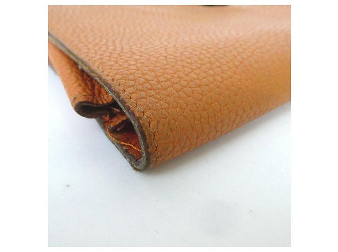 Hermès Cartera Hermes Dogon Cartera larga de cuero marrón Castaño - vista 11