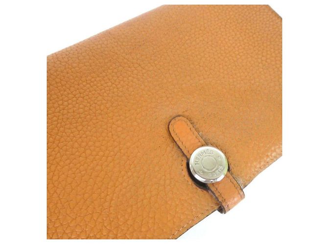 Hermès Cartera Hermes Dogon Cartera larga de cuero marrón Castaño - vista 7