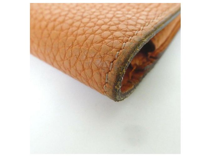 Hermès Cartera Hermes Dogon Cartera larga de cuero marrón Castaño - vista 10