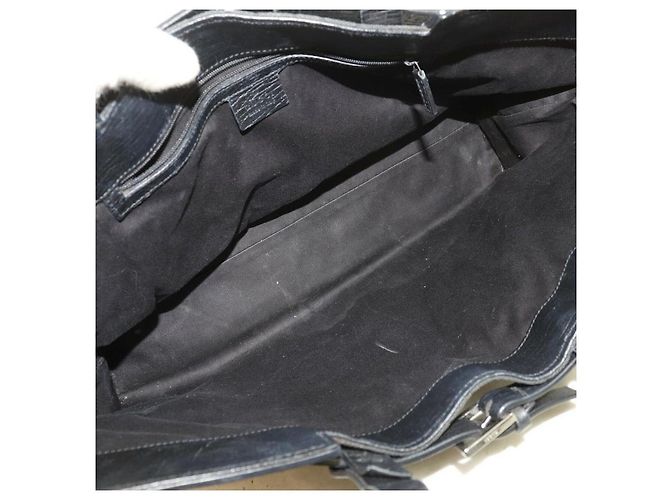 Gucci Sac cabas à boucle de ceinture Cabas monogramme noir GG - vue 3