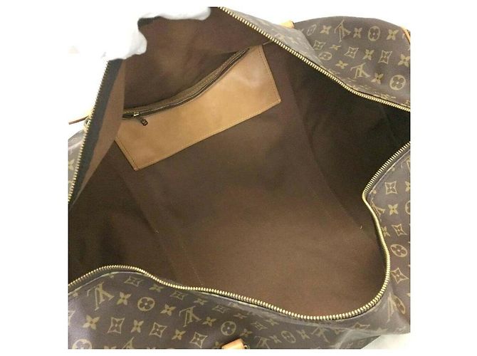Louis Vuitton Sac Polochon Monogram Boston con cinturino Extra Large Bandouliere Marrone - vista 4