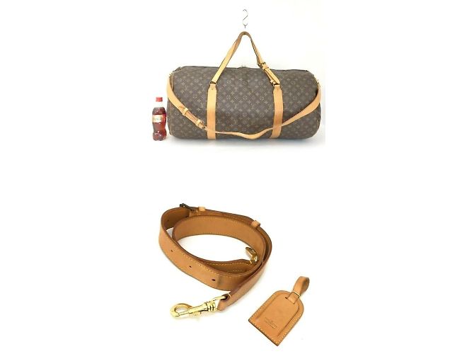 Louis Vuitton Sac Polochon Monogram Boston con cinturino Extra Large Bandouliere Marrone - vista 7
