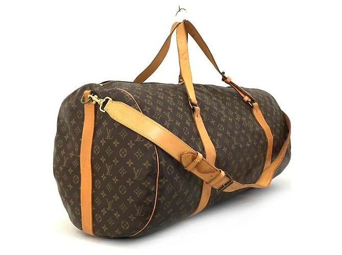 Louis Vuitton Sac Polochon Monogram Boston con cinturino Extra Large Bandouliere Marrone - vista 9