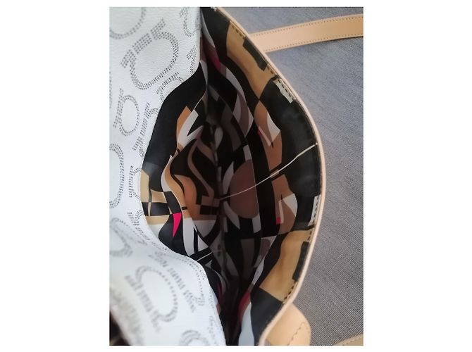 Borsa a tracolla Salvatore Ferragamo in pelle bianca Bianco - vista 10