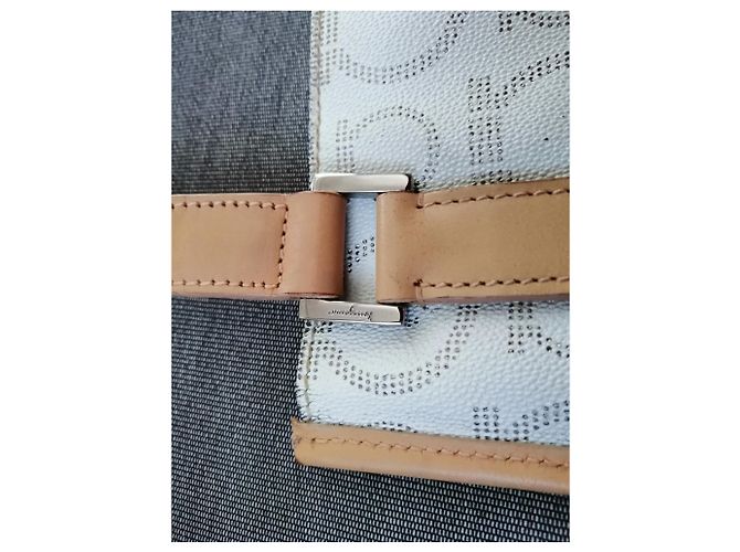 Borsa a tracolla Salvatore Ferragamo in pelle bianca Bianco - vista 7